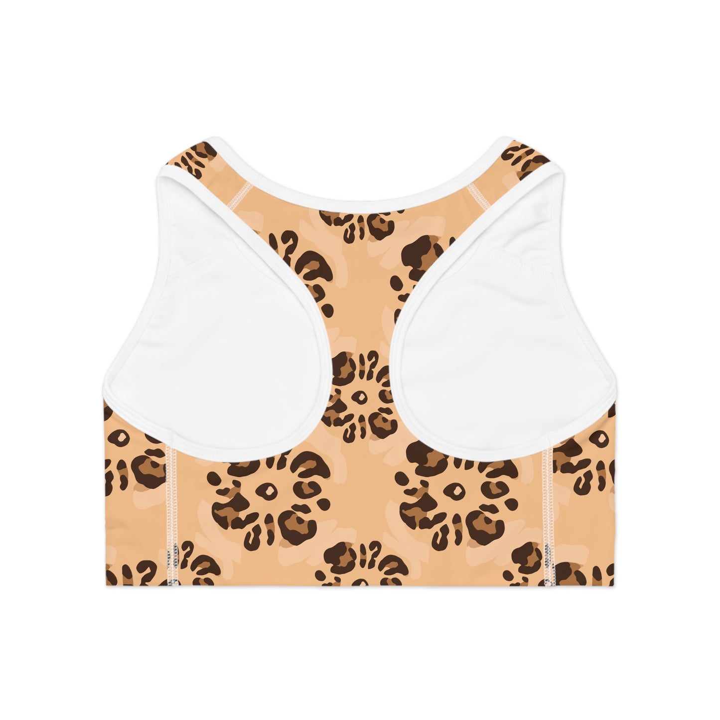 Leopard Sports Bra with Unique Print Design