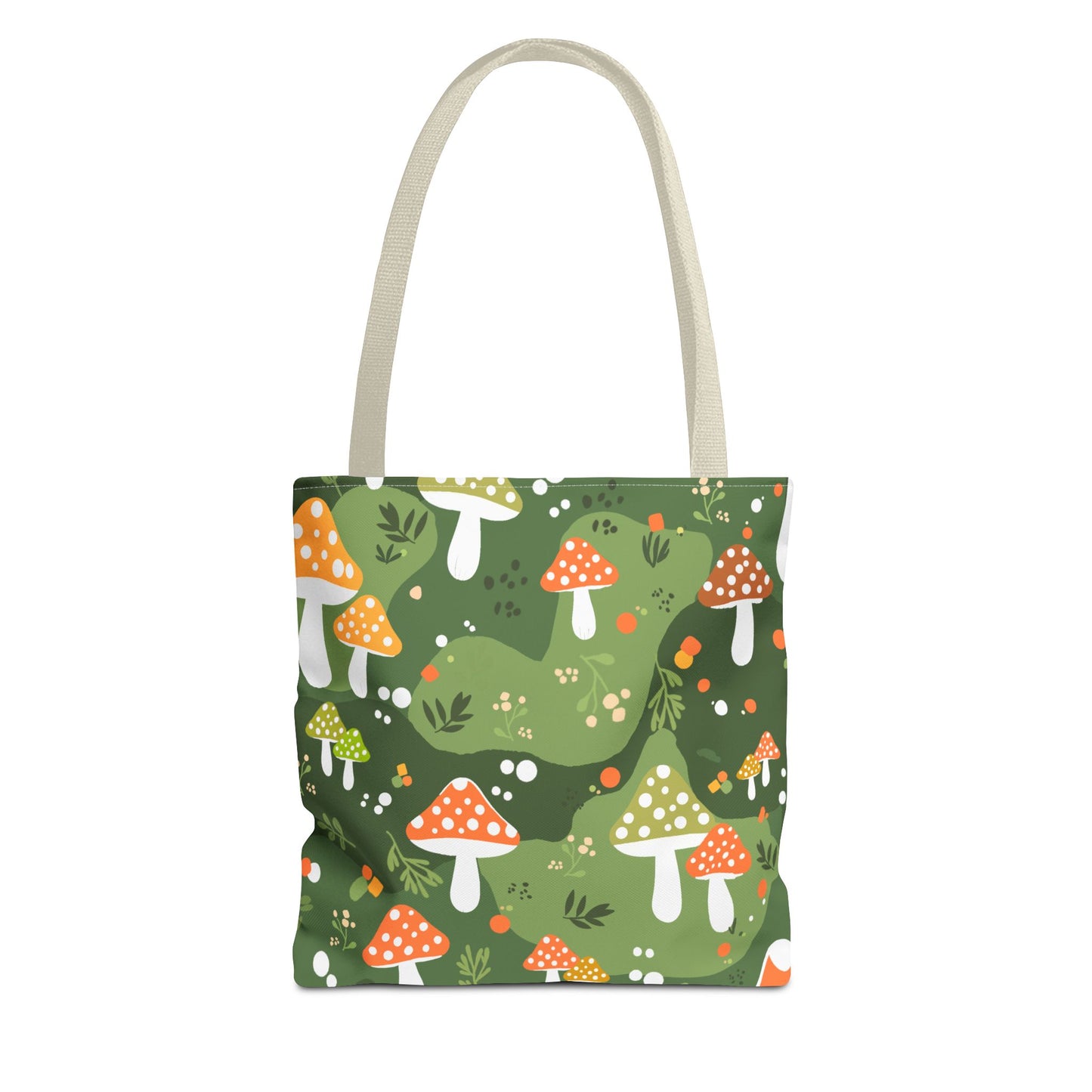 Folk Art Mushroom Tote Bag