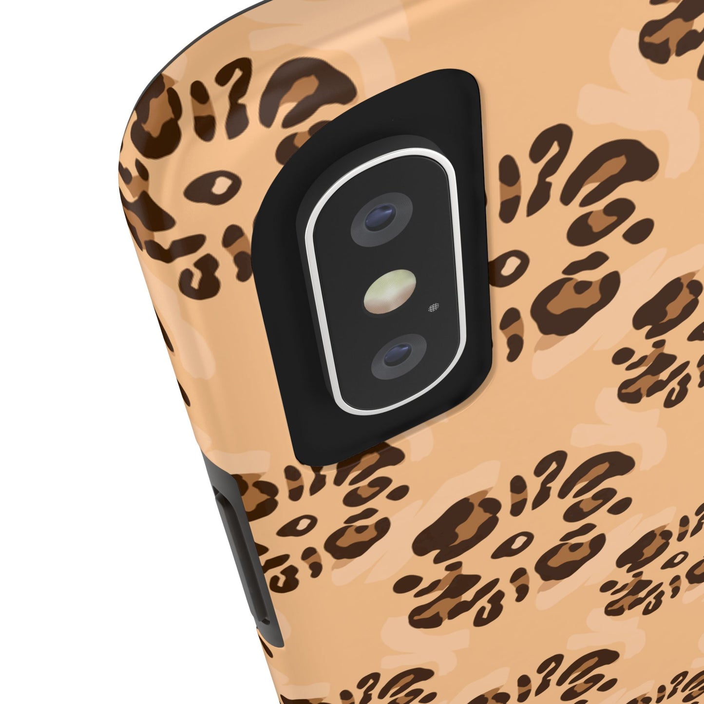 Tough Dual-Layer Phone Case - Leopard Floral Pattern for Ultimate Protection