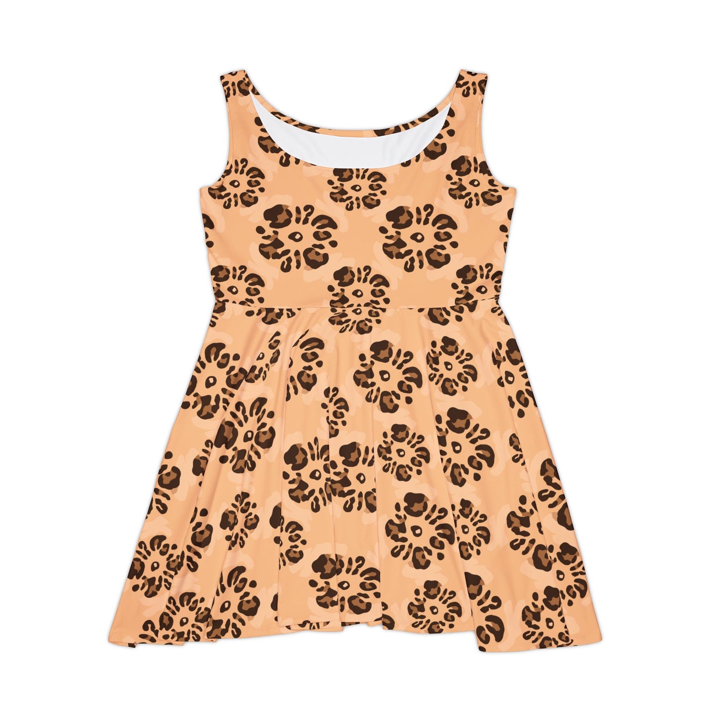 Leopard Print Skater Dress