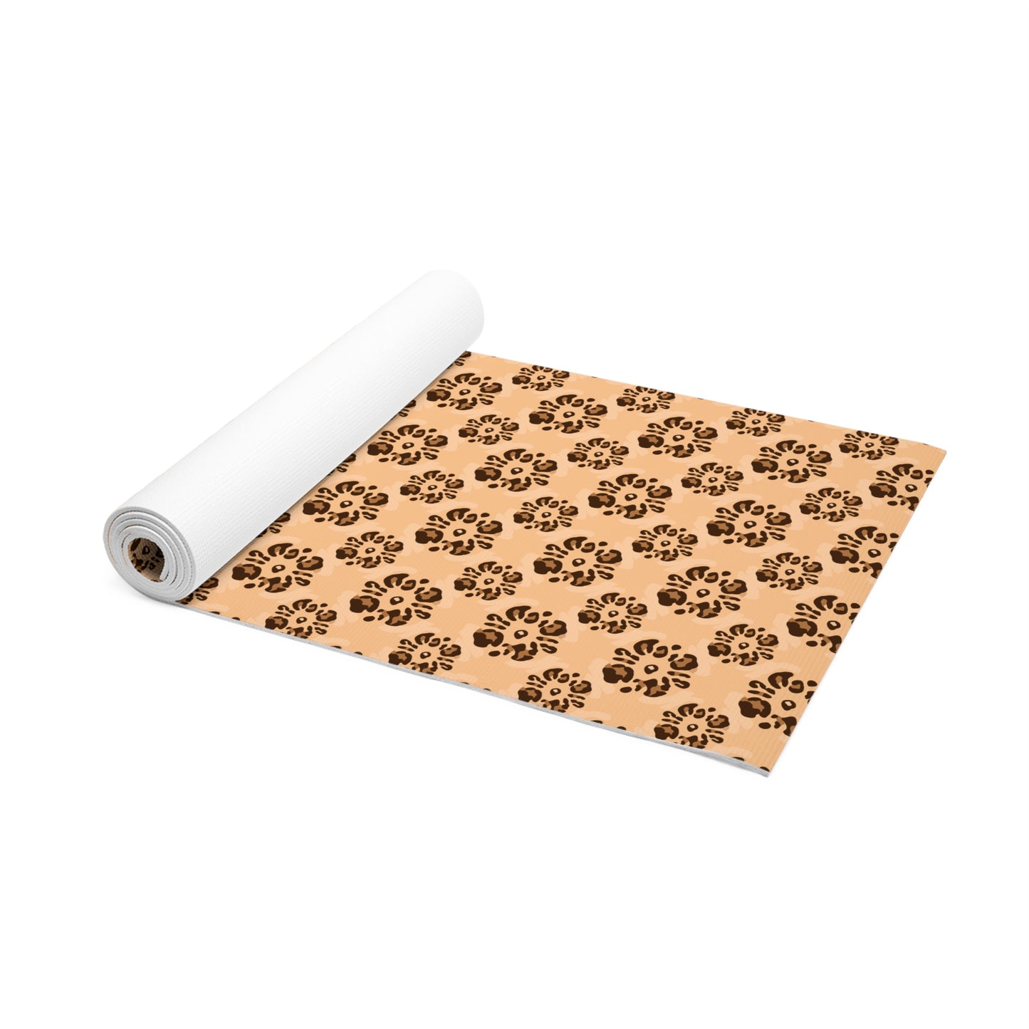 Leopard Floral Print Foam Yoga Mat – Non-Slip, Extra-Thick Comfort