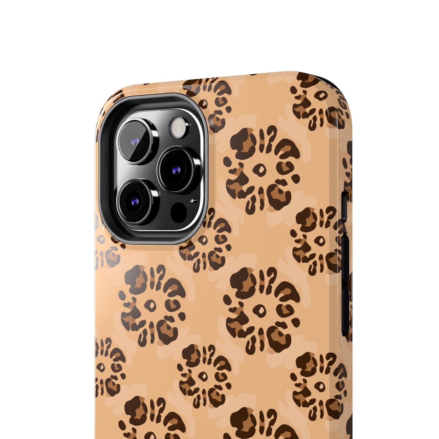 Tough Dual-Layer Phone Case - Leopard Floral Pattern for Ultimate Protection