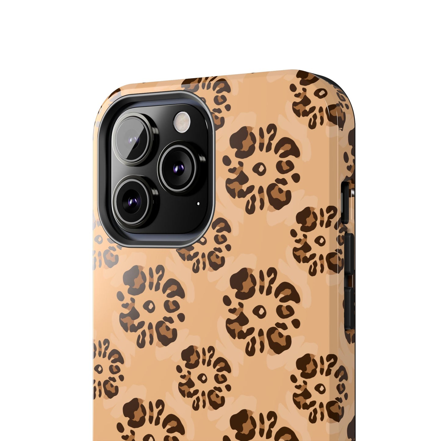 Tough Dual-Layer Phone Case - Leopard Floral Pattern for Ultimate Protection