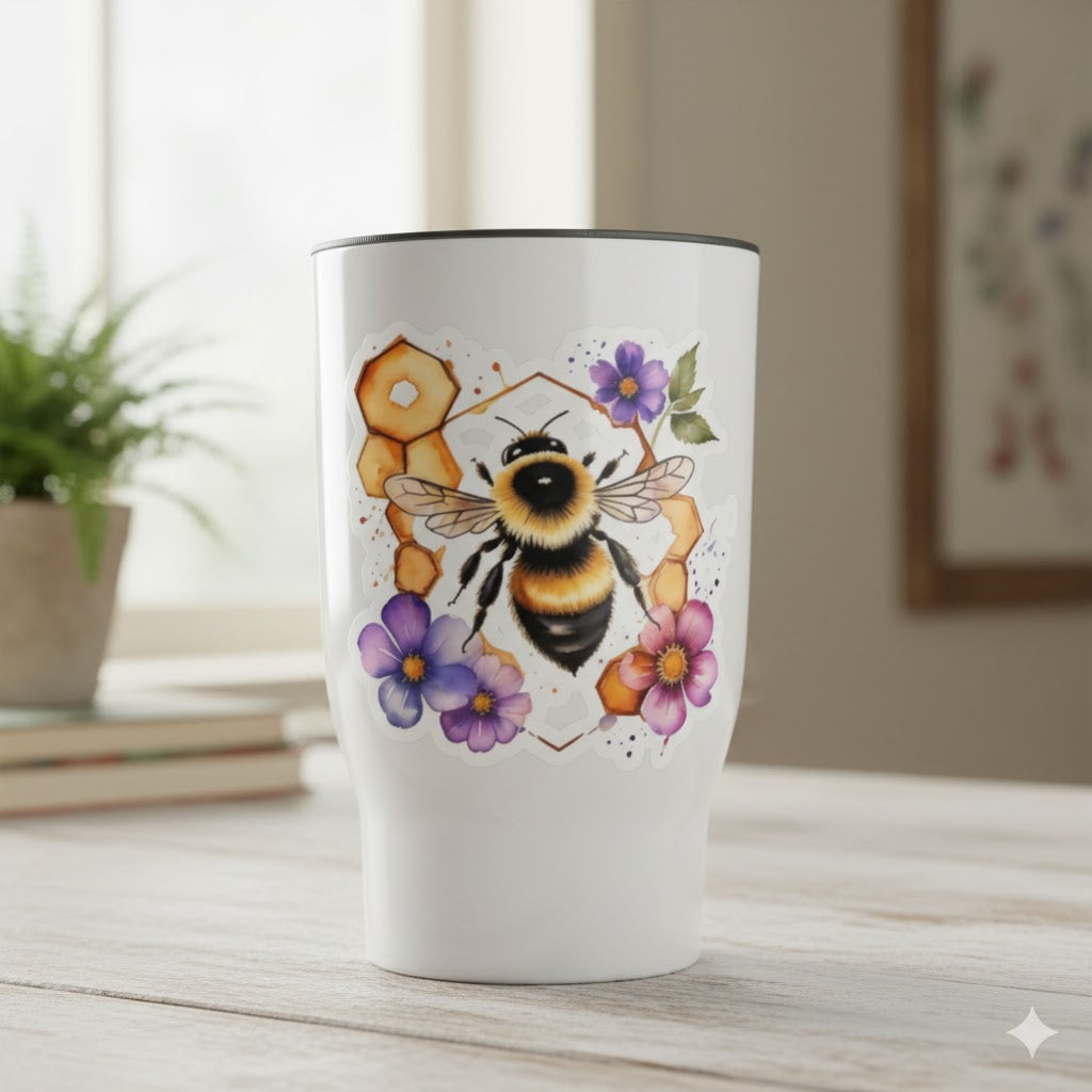 Bubble Bee Kiss-Cut Stickers