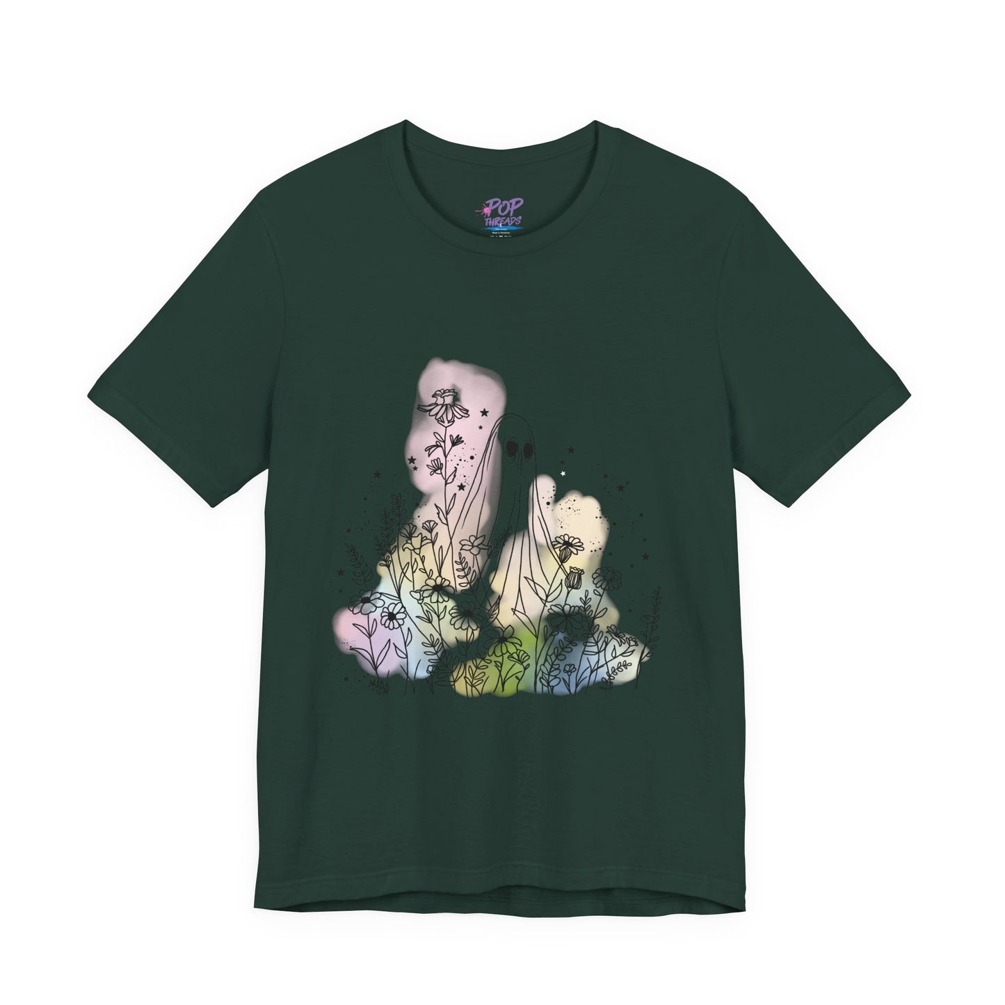 Hippie Rainbow Ghost Tee