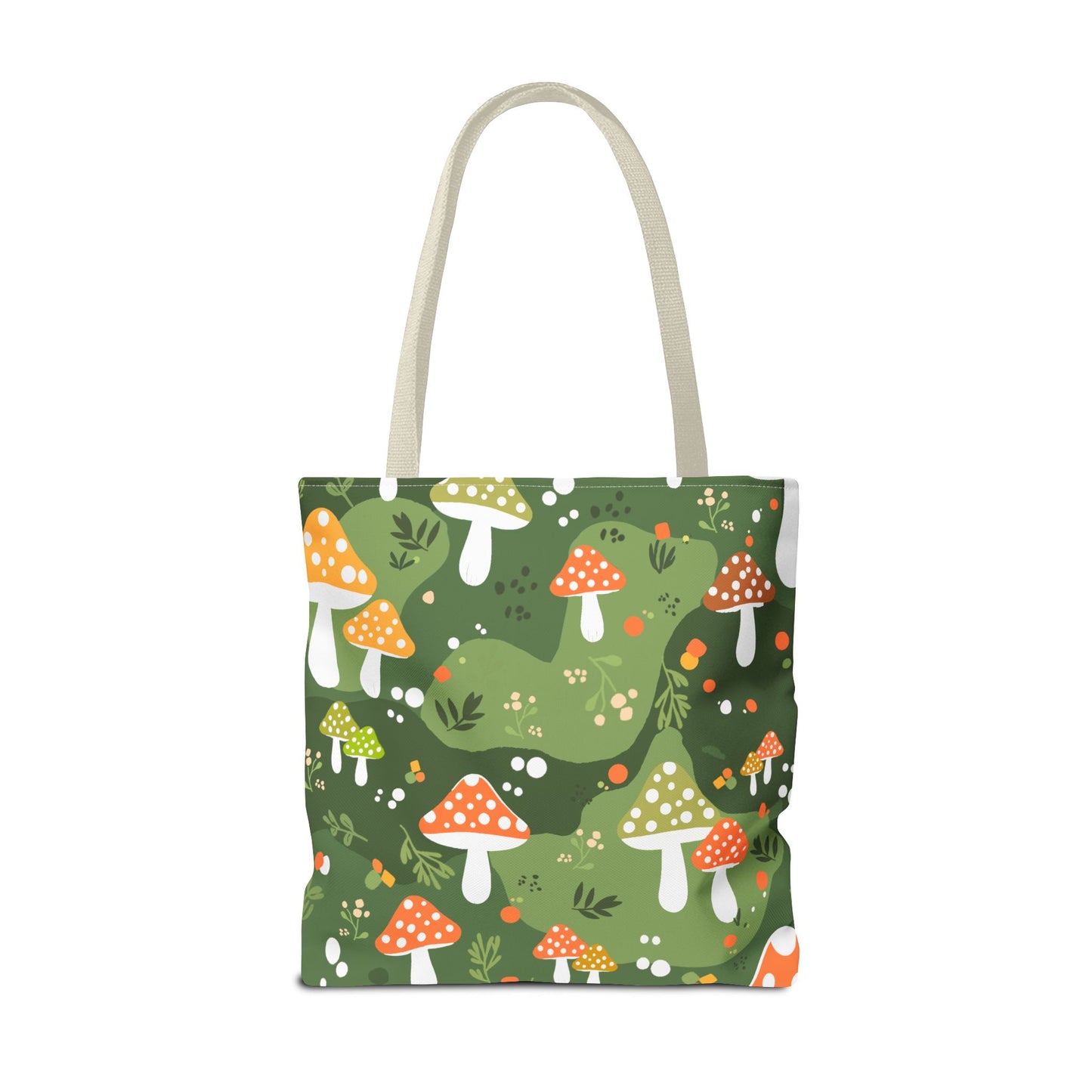 Folk Art Mushroom Tote Bag