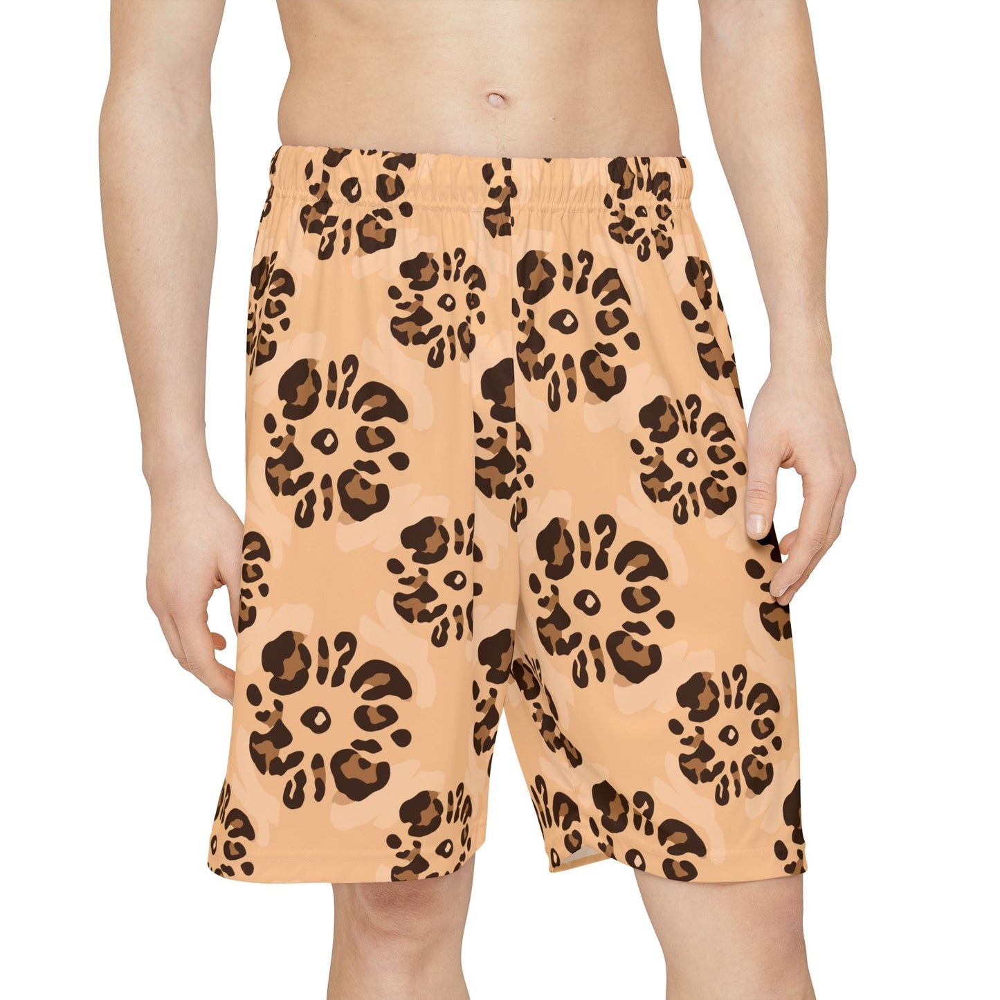 Leopard Print Sports Shorts