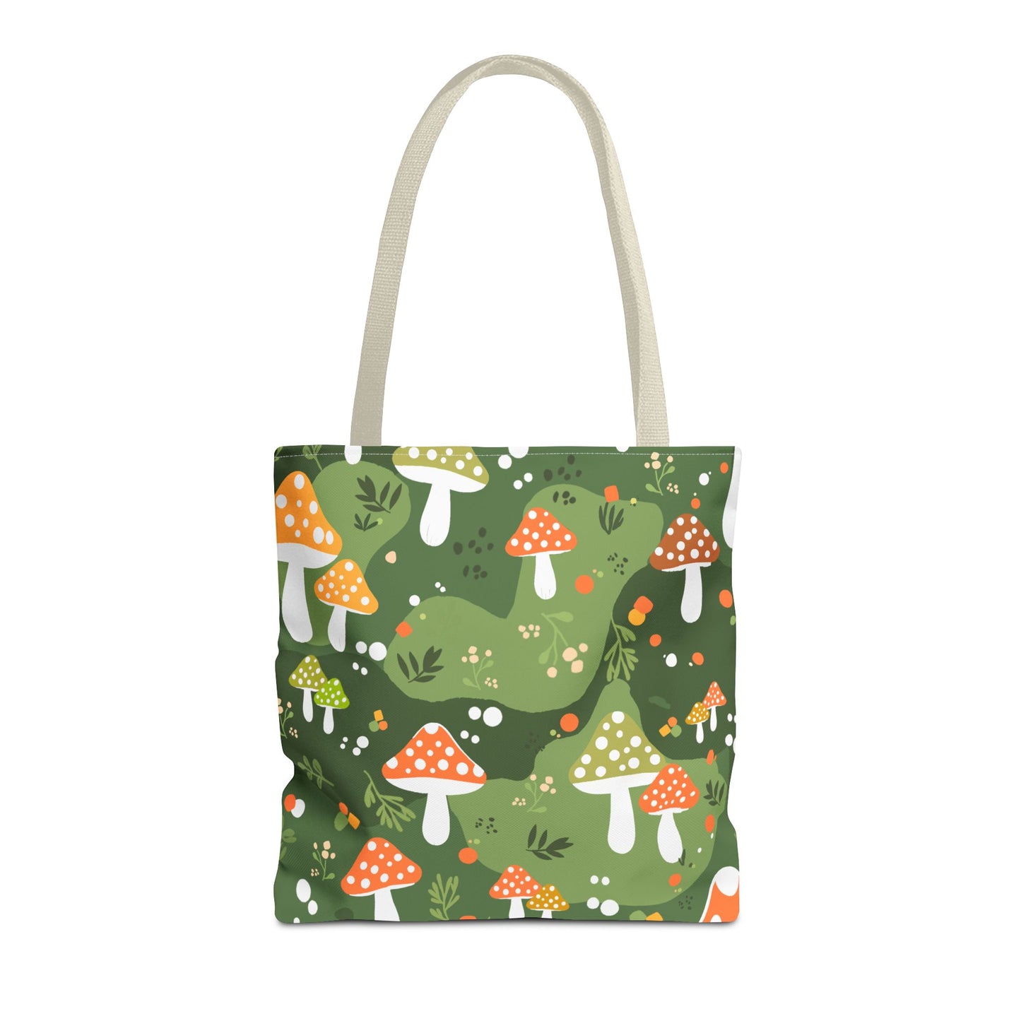 Folk Art Mushroom Tote Bag