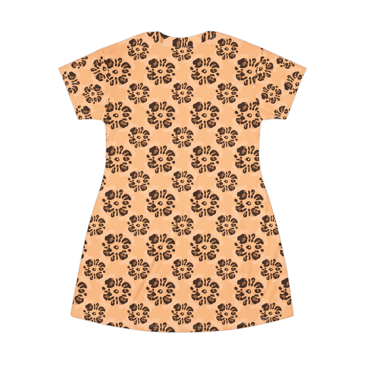 Leopard Print T-Shirt Dress - Unique Animal Print Design
