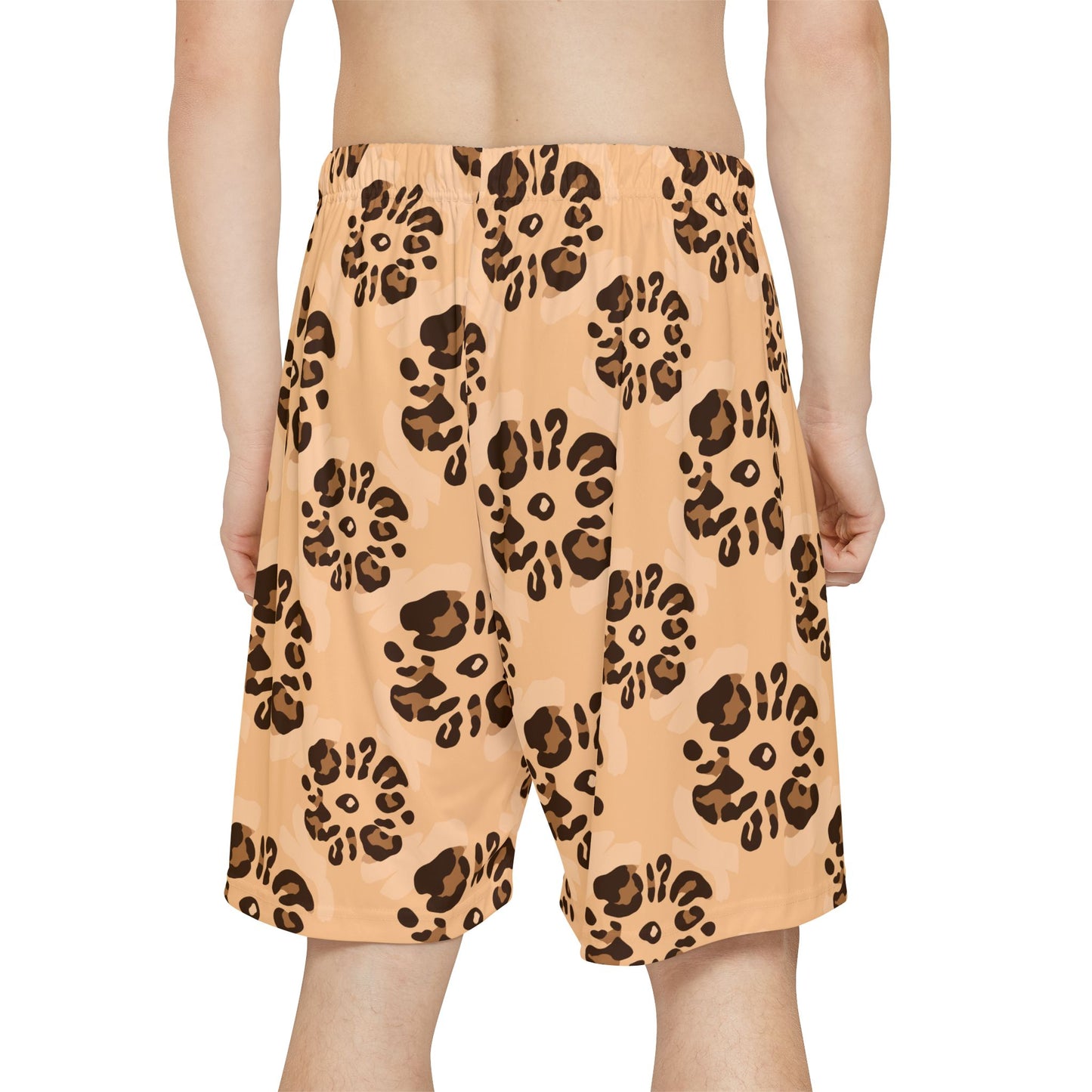 Leopard Print Sports Shorts
