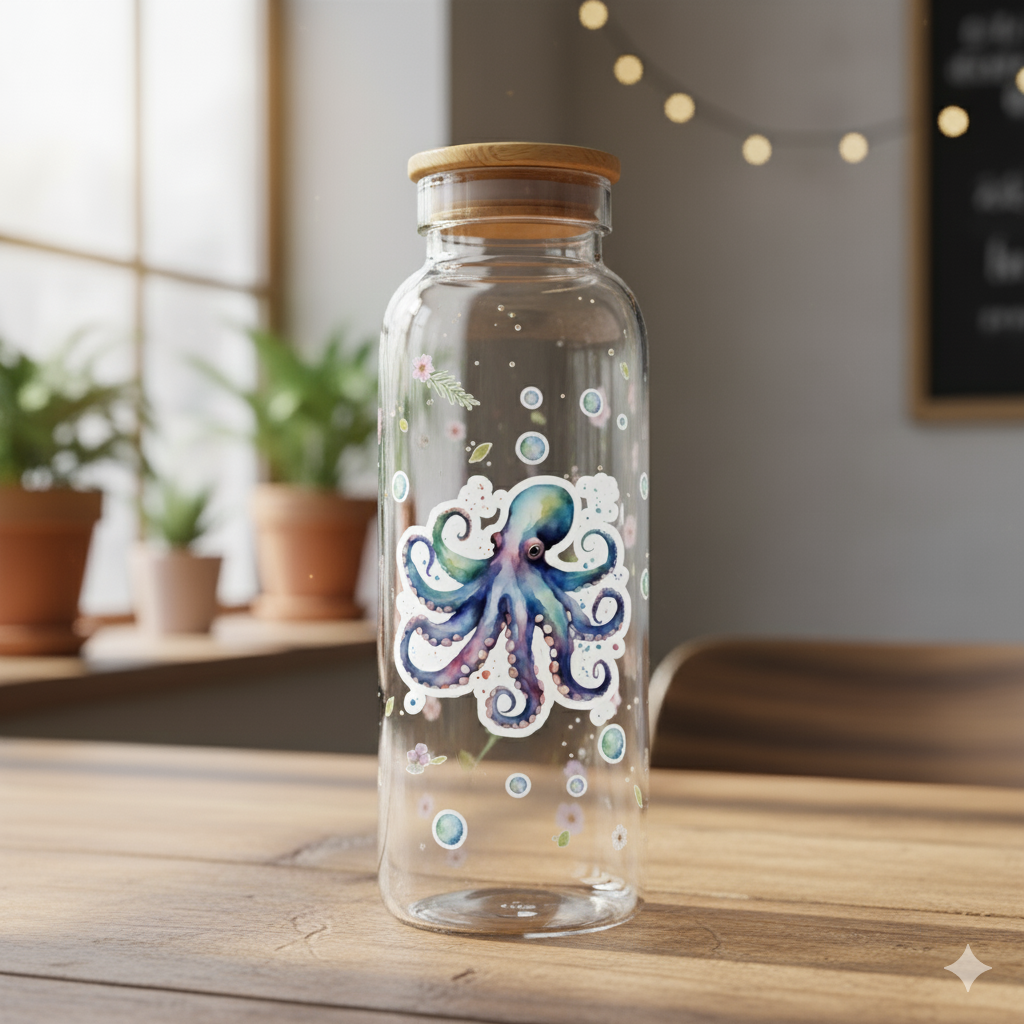 Octopus Kiss-Cut Stickers