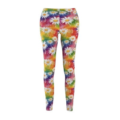 Daisy Rainbow Storm Casual Leggings
