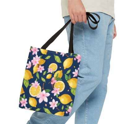 Lemon and cherry blossom Tote Bag