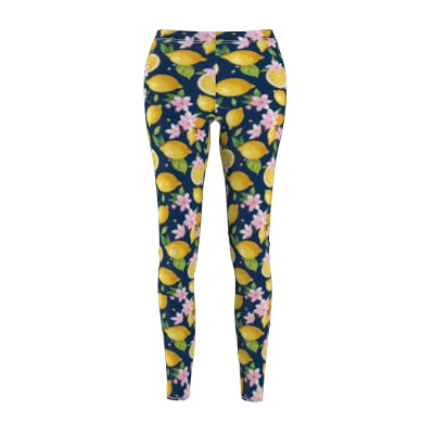 Lemon cherry blossom Casual Leggings