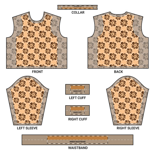 Men's Bold Leopard Floral Print Crewneck Sweatshirt