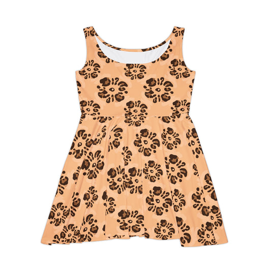 Leopard Print Skater Dress