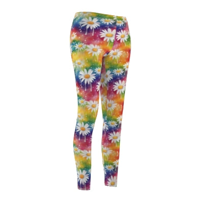Daisy Rainbow Storm Casual Leggings