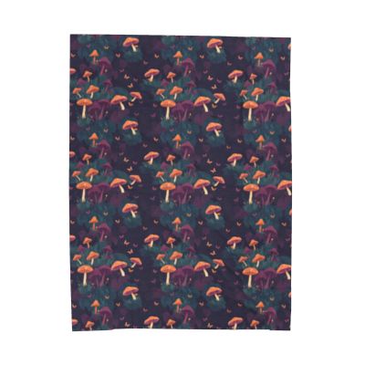 Dark Cottagecore Throw Blanket | Mushroom Blanket | Cottagecore Decorative Blanket | Witchy Throw | Mushroom Core