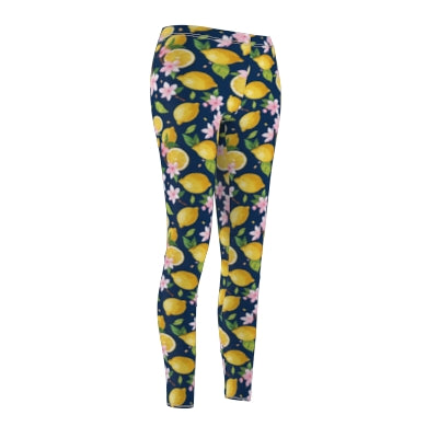 Lemon cherry blossom Casual Leggings