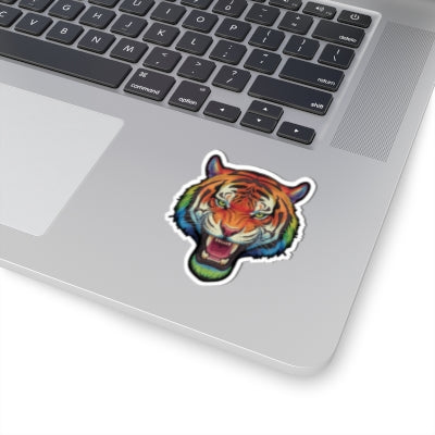 Rainbow Roaring Tiger Sticker
