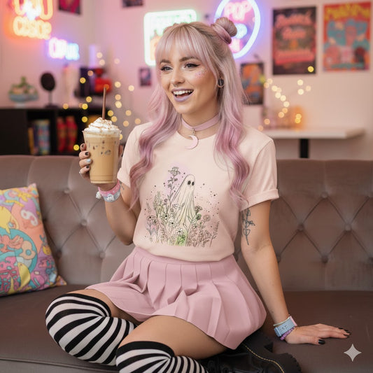 Hippie Rainbow Ghost Tee