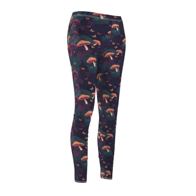 Witchy Mushroom And Moth Leggings